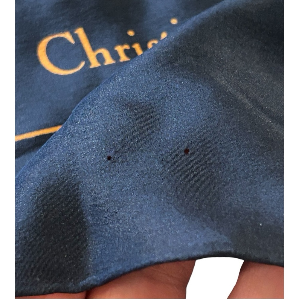 Christian Dior Blue scarf - Picture 3 of 5